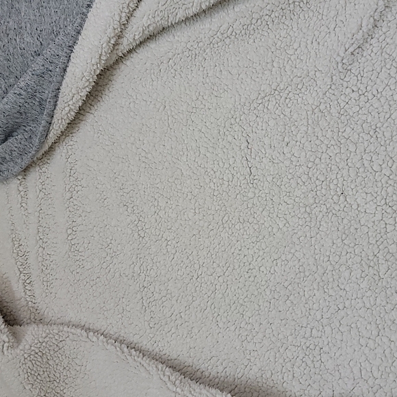 Gap | Heathered Gray Sweatshirt Jacket with Fleece Lining. - Picture 6 of 6